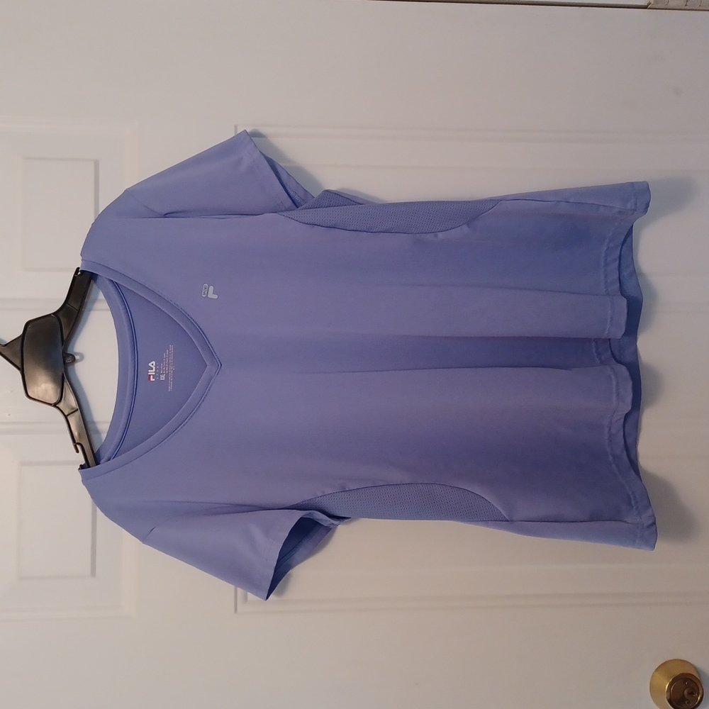 Womens' Fila Sport V Neck Workout Top - S/S